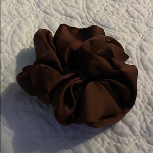 Brown scrunchie